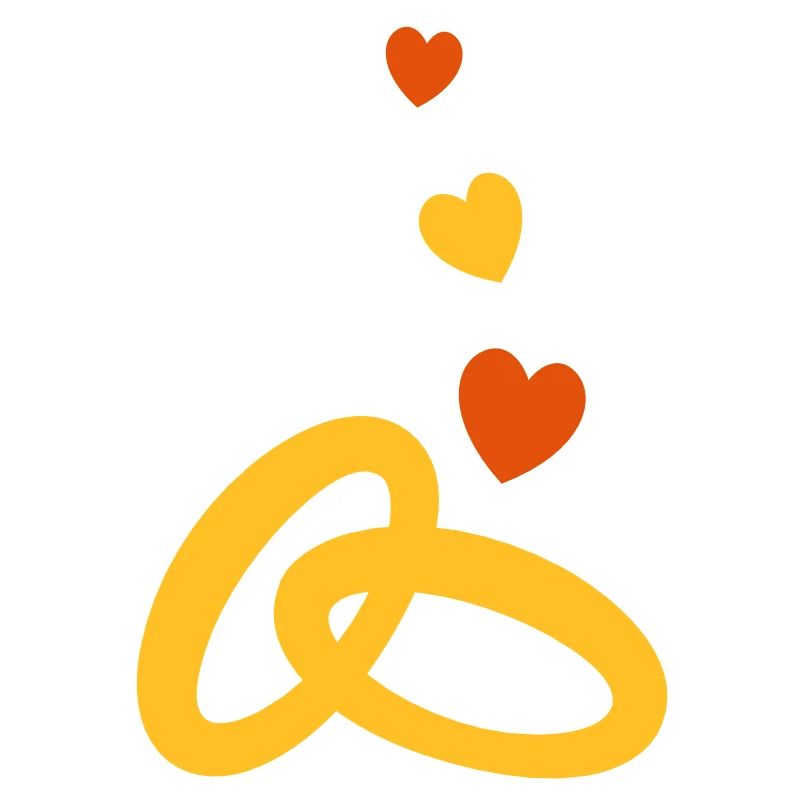 zwei Gold-Ringe mit der Ehe Hochzeit