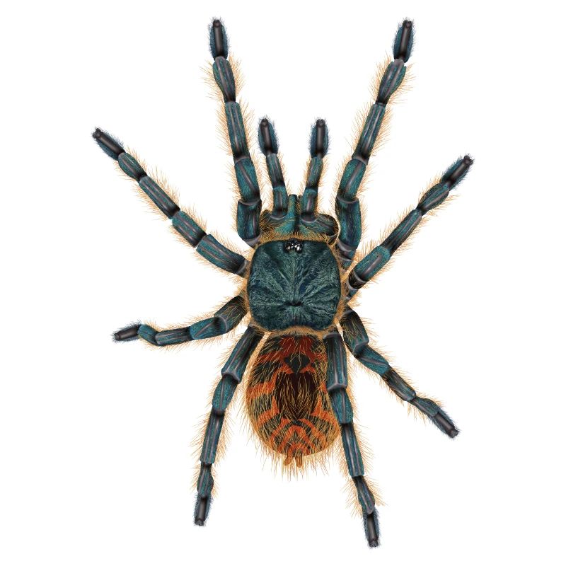 spider tarantula Illustration without shadow