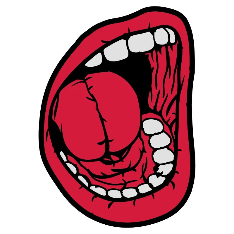 Crier bouche ouverte