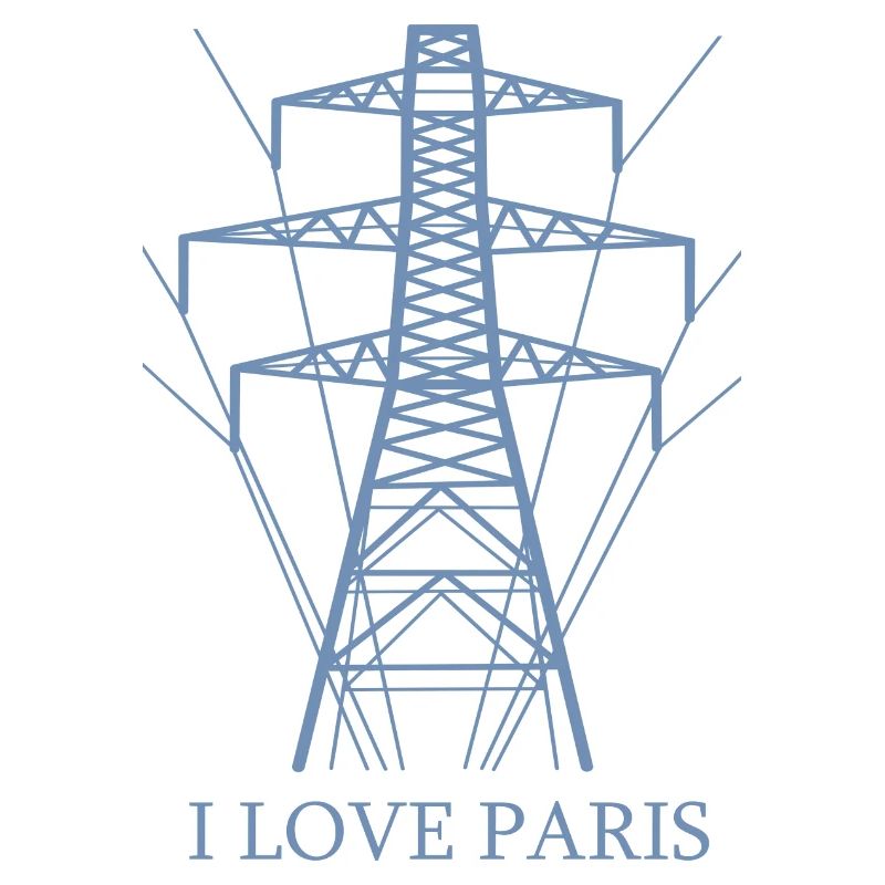 Ironique, j’adore Paris Tour Eiffel comme pôle électrique