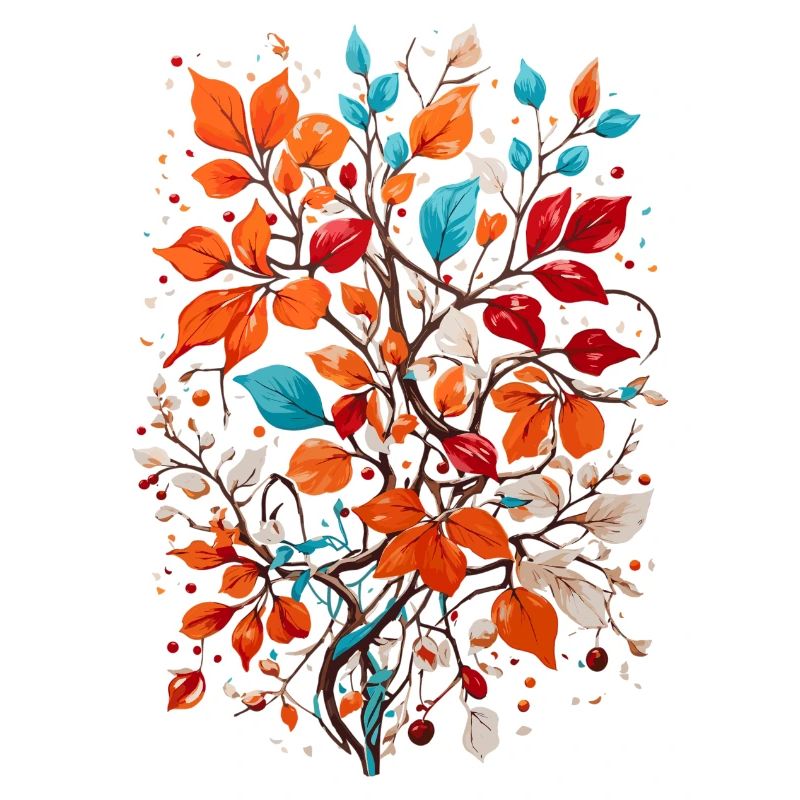 Fleurs aux noix