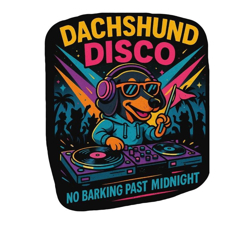 Teckel Disco – Party Dog Design