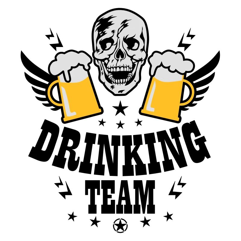83 Totenkopf Skull 2 Bier DRINKING TEAM Beer
