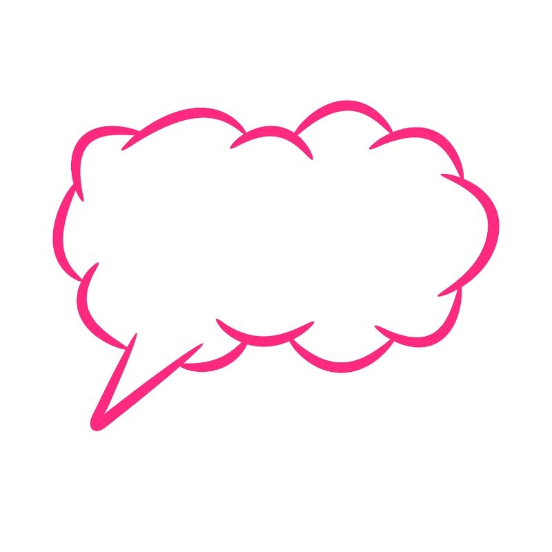 Speech bubble thought bubble