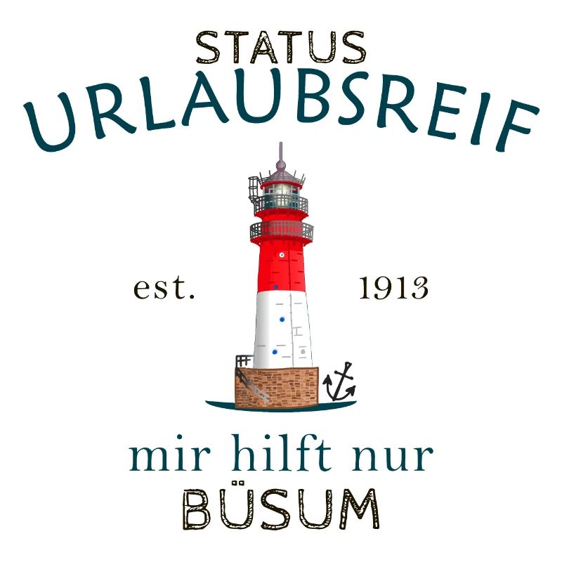Büsum, ready for vacation, lighthouse, Germany