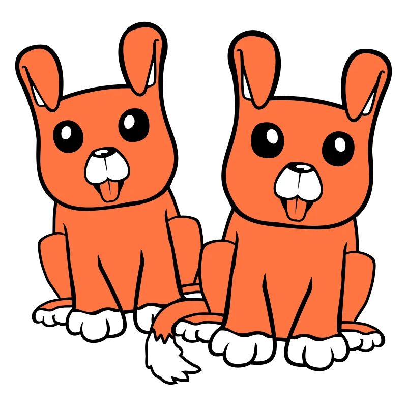 2 Hunde Team Sitzen Zwei Freunde Crew Glücklich