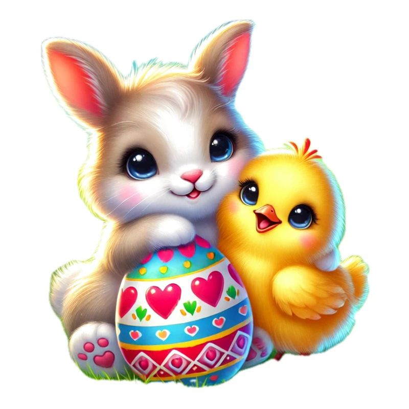 Easter Bunny Chick Egg