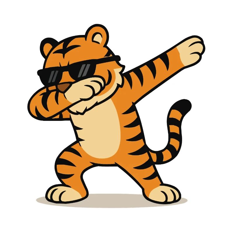 tiger dabbing