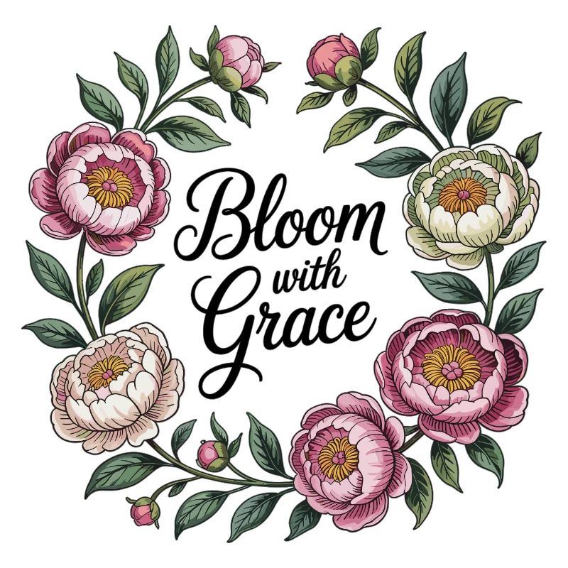 Bloom with Grace – Pfingstrosenkranz