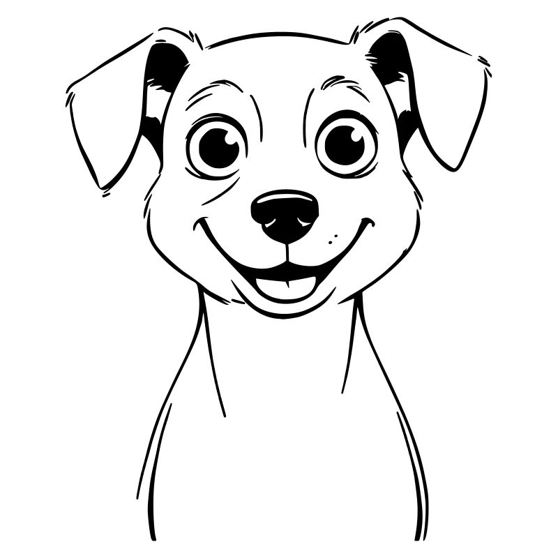 chien curieux comme illustration vectorielle
