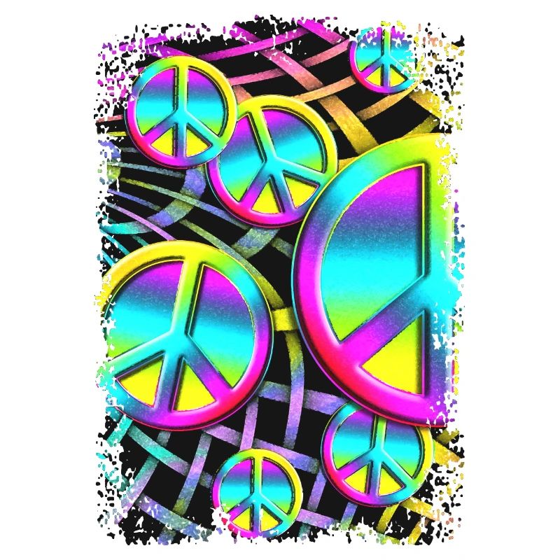 colourful PEACE web