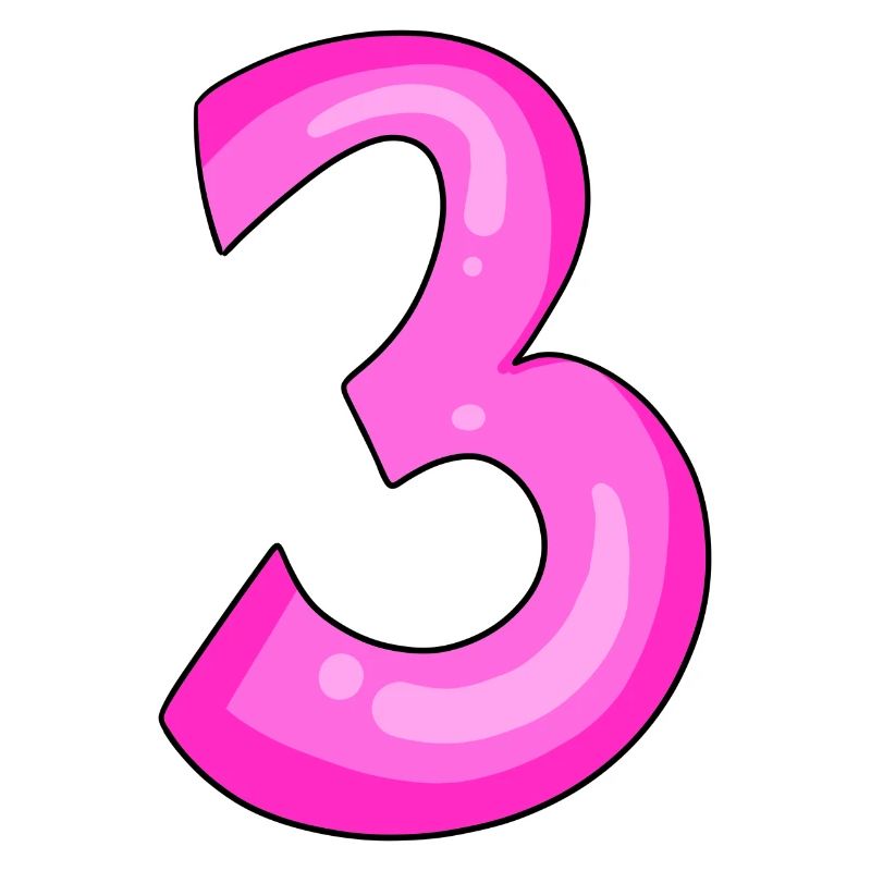 Three - 3 - Number 3 - Number 3