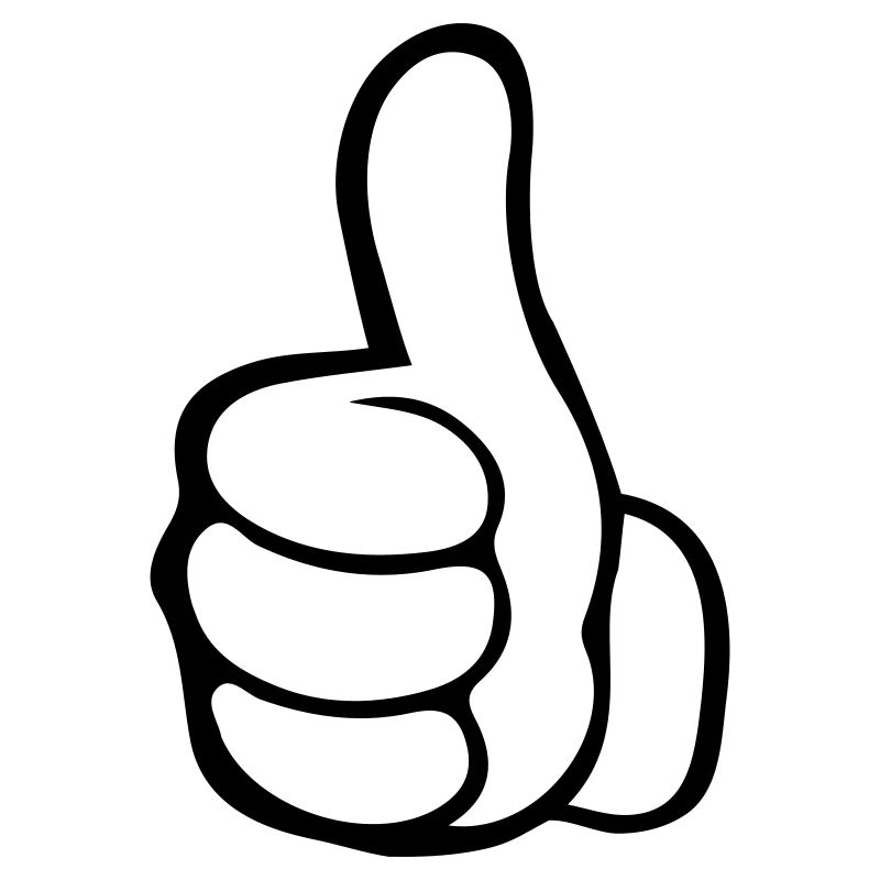 Hand thumbs up