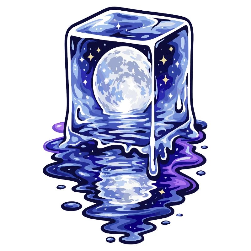 Moonlit Cube Melting