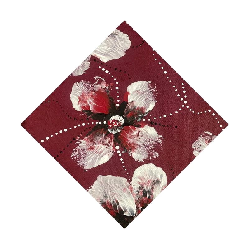 Dunkelrotes Design