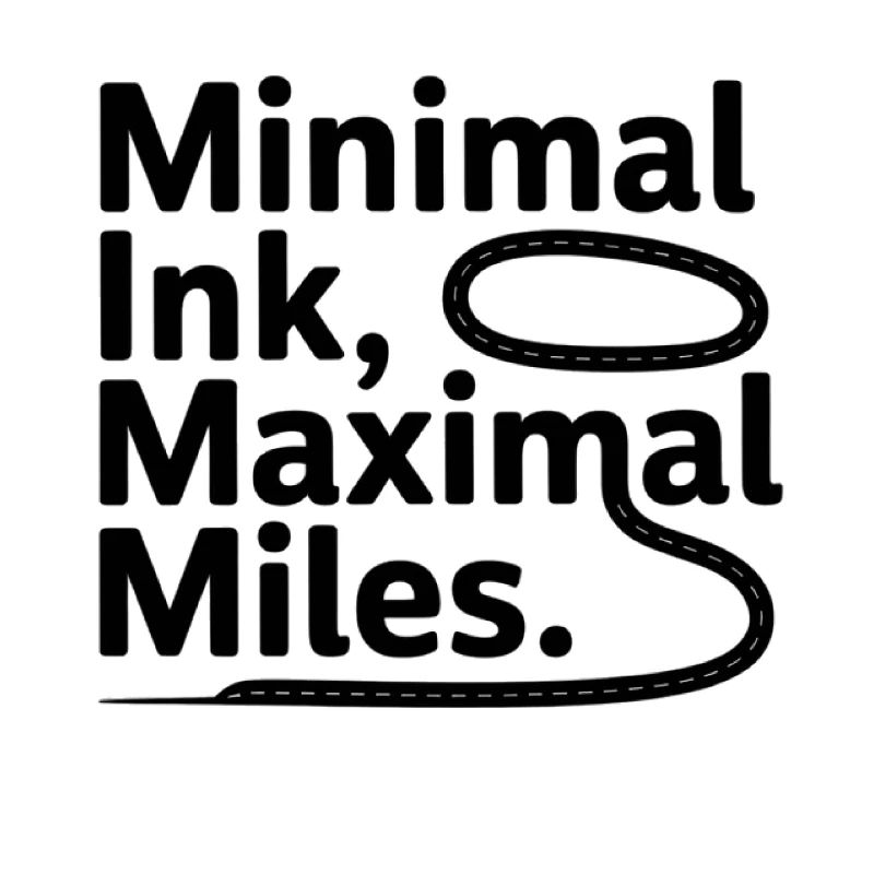 Minimal Ink Maximal Miles GIS Road Map