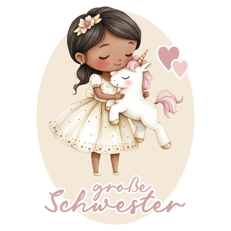 Grosse Schwester Maedchen Einhorn 3