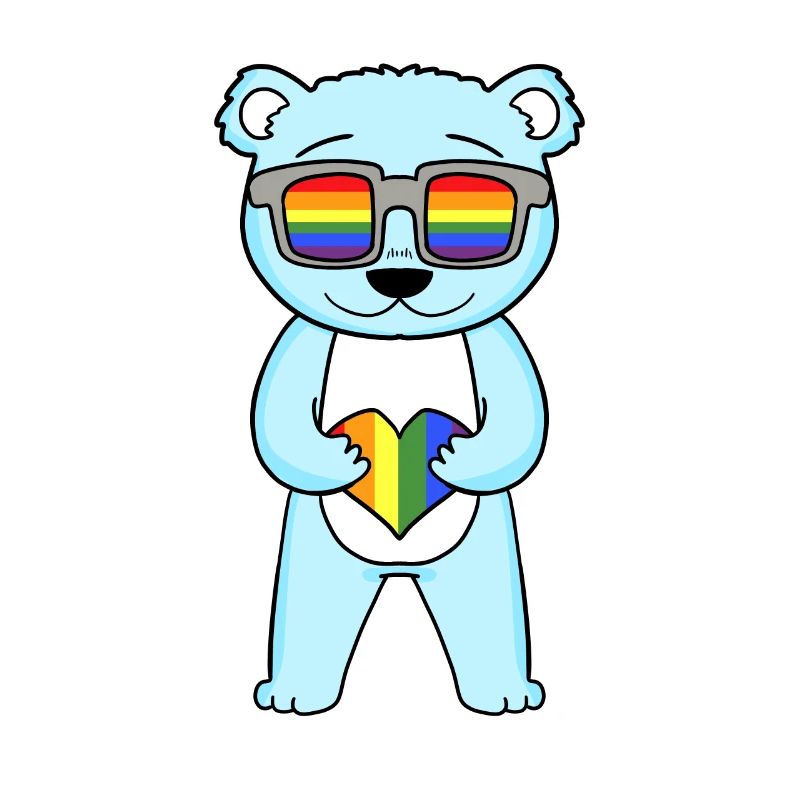 LGBT Animal Bear Rainbow