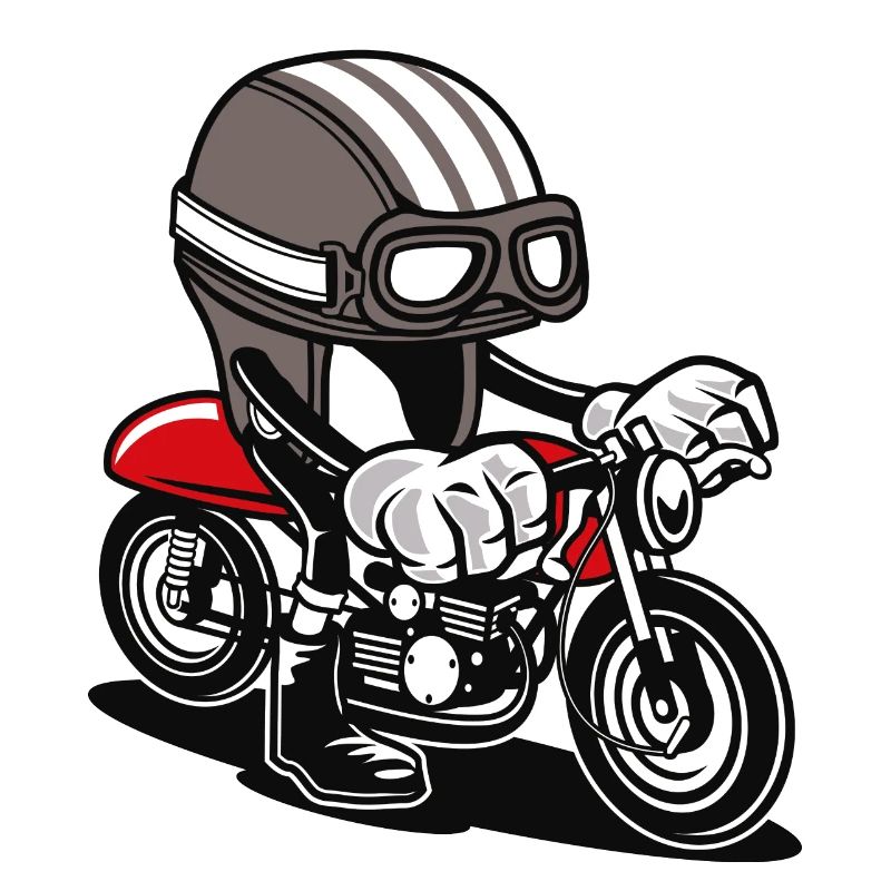 COMIC CAFE RACER - Comic Cartoon Design Chemise