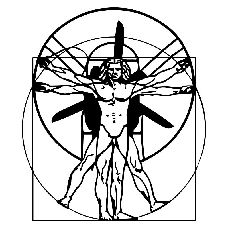 Leonardo da Vinci Vitruvian PPG Man