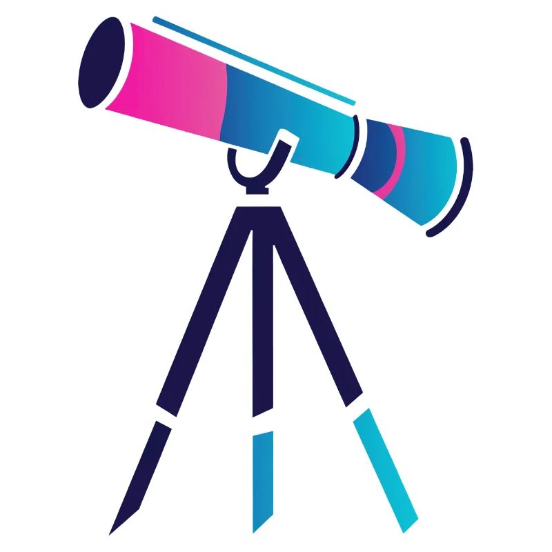 Conception de télescope plat et coloré