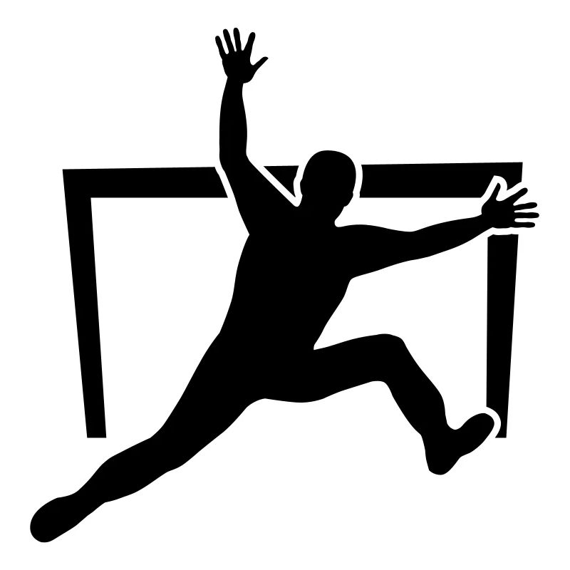 Torwart Silhouette
