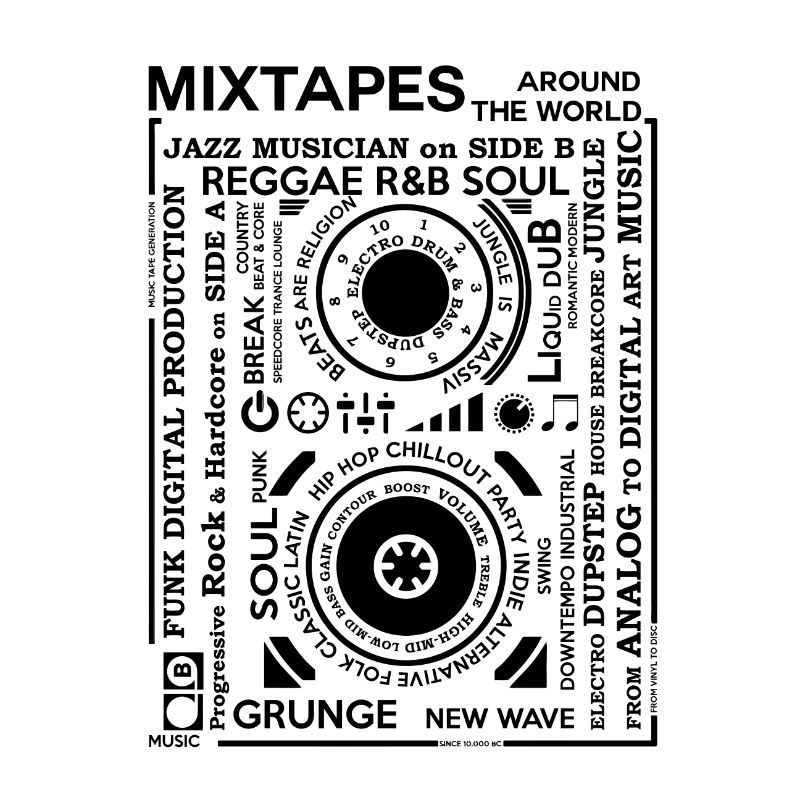 Genres d'une mixtape - Cassette Audio Fontart