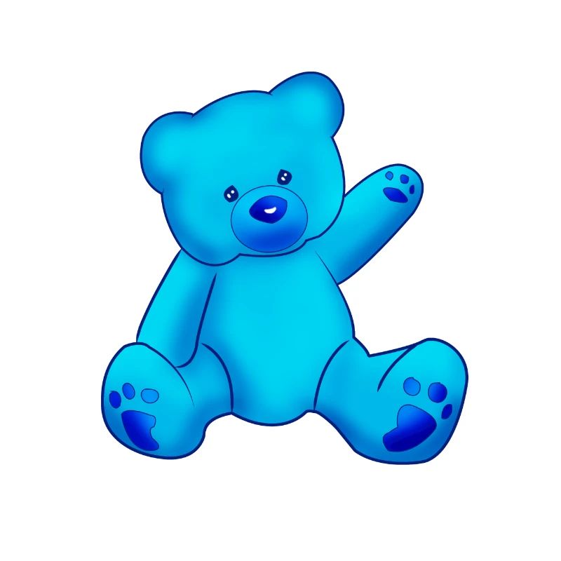 OURSON COULEUR BLEU