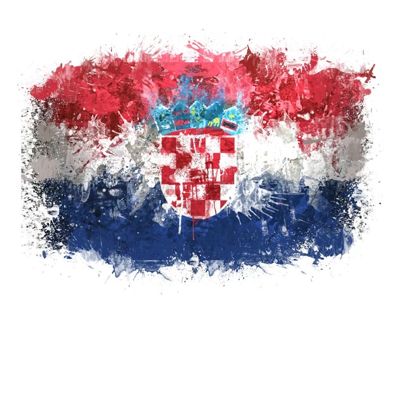 Drapeau croate Graffiti