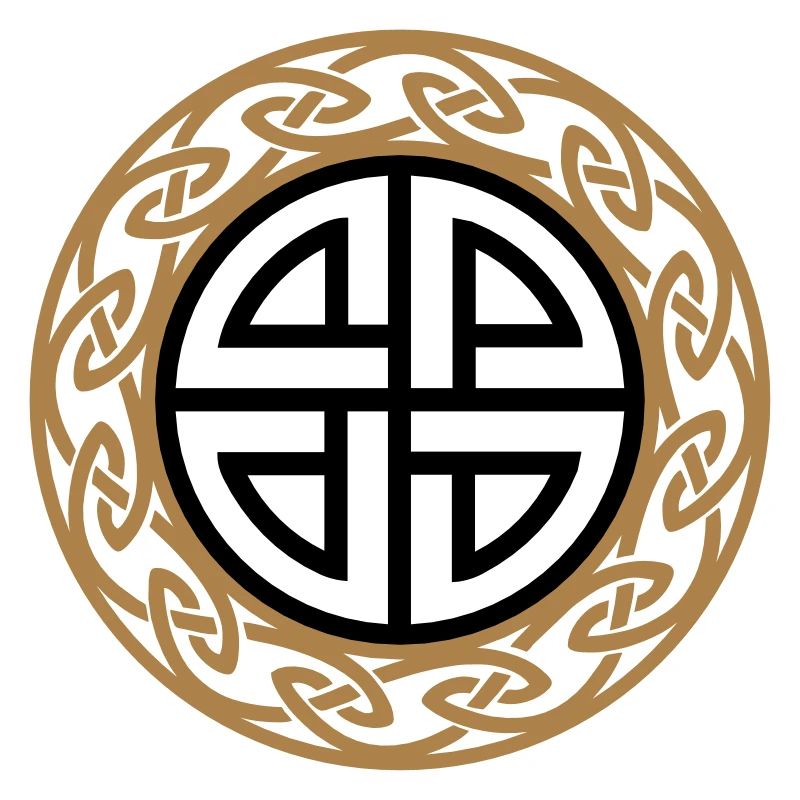 Thor bouclier noeud, amulette protection, celtique