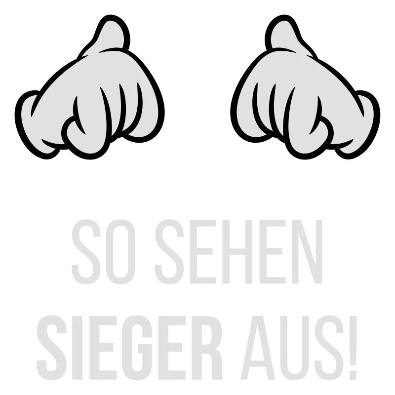 So Sehen Sieger Aus! (Comic-Hände / Neg / 2C)