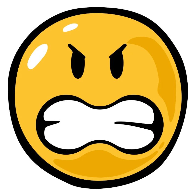Smiley angry
