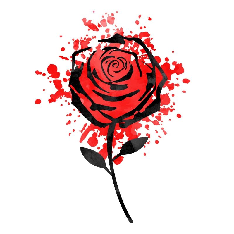 rose red design