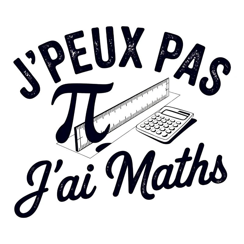tee shirt je peux pas j ai maths