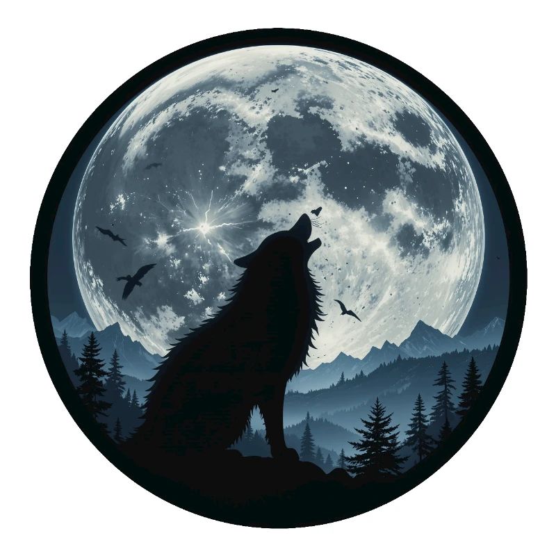 Heulender Wolf 3458647