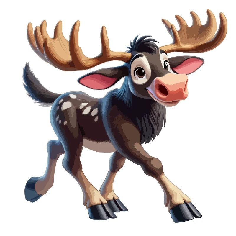 Moose cheerful