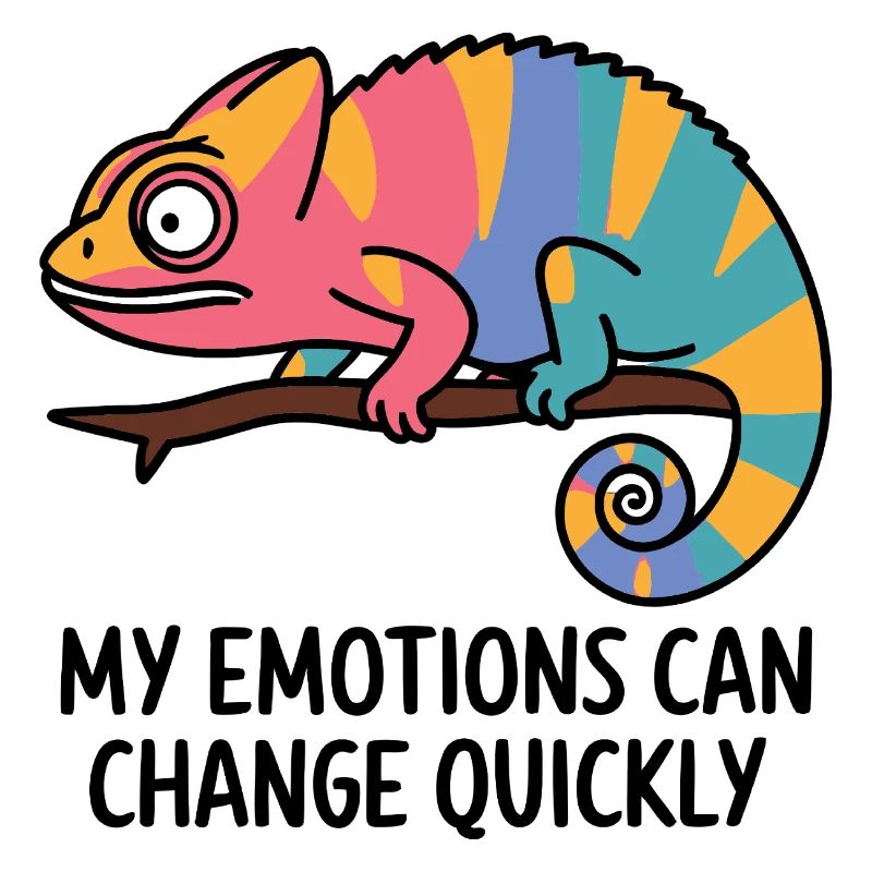 Émotions caméléon colorées