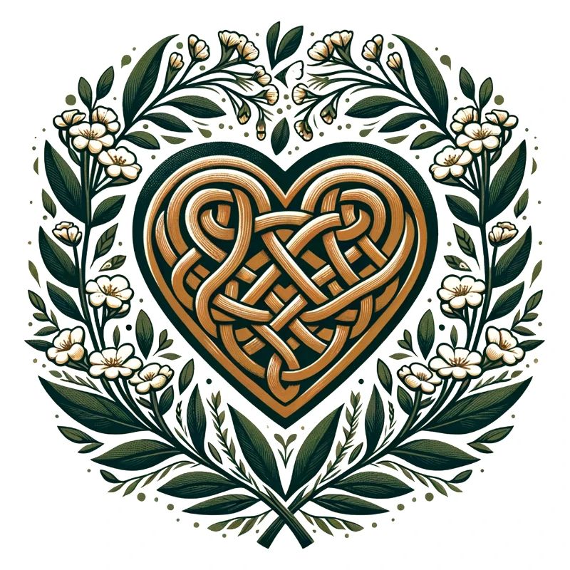 Celtic Art Heart Springtime Druid Pagan Artwork