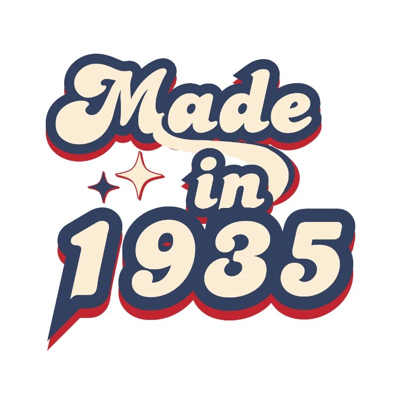 Hergestellt im 1935 Retro