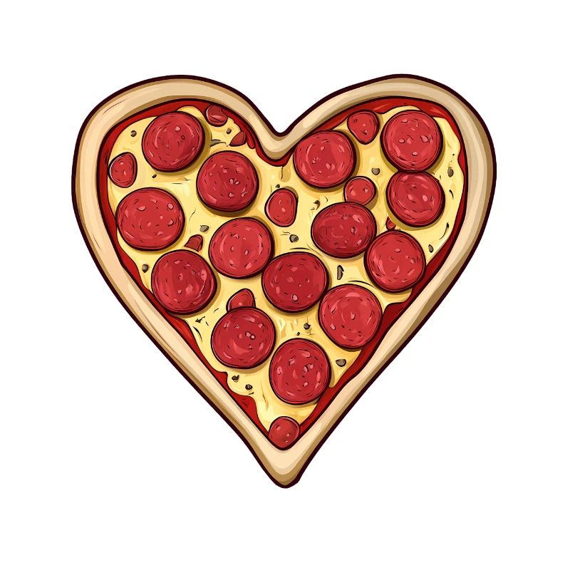 Pizza Coeur Cadeau de la Saint-Valentin