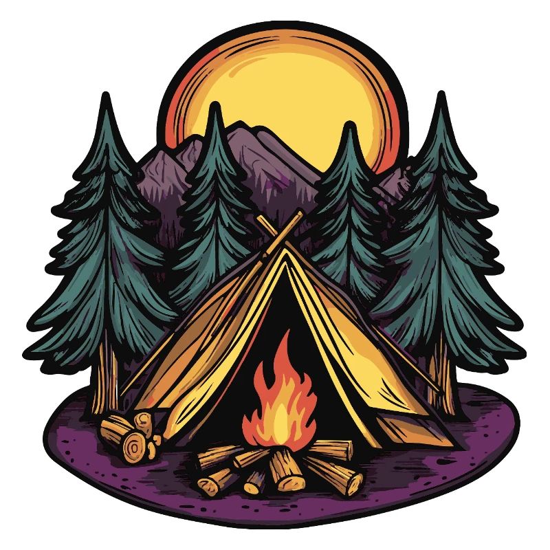 Camping Wald Zelt