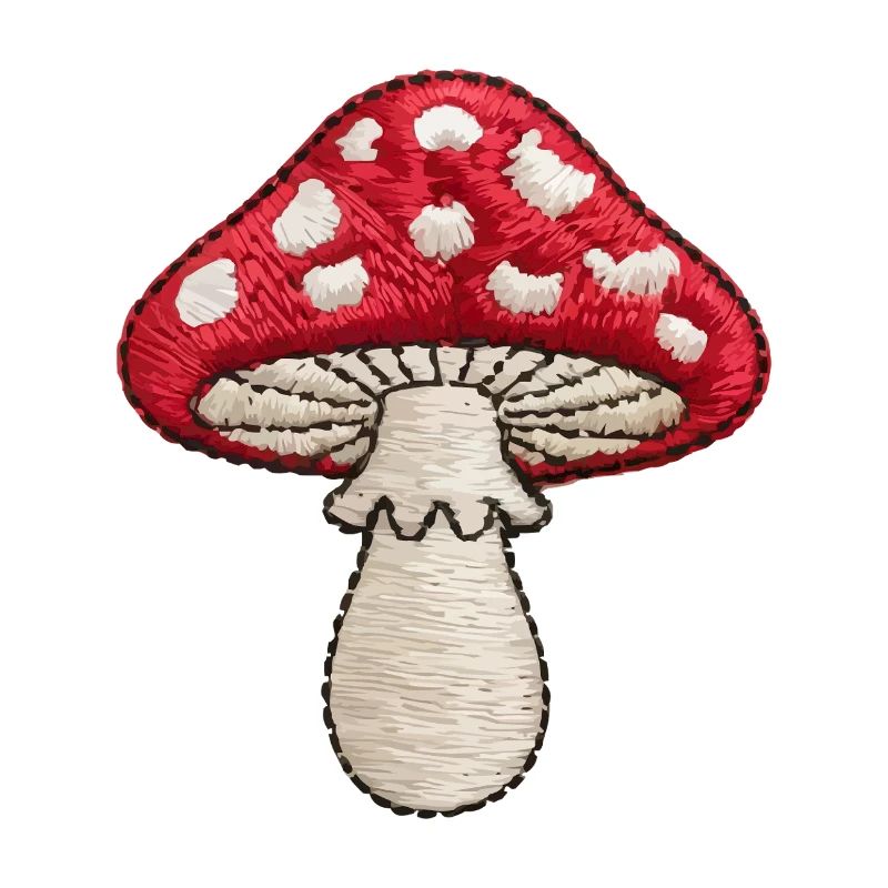 Embroidered Mushroom