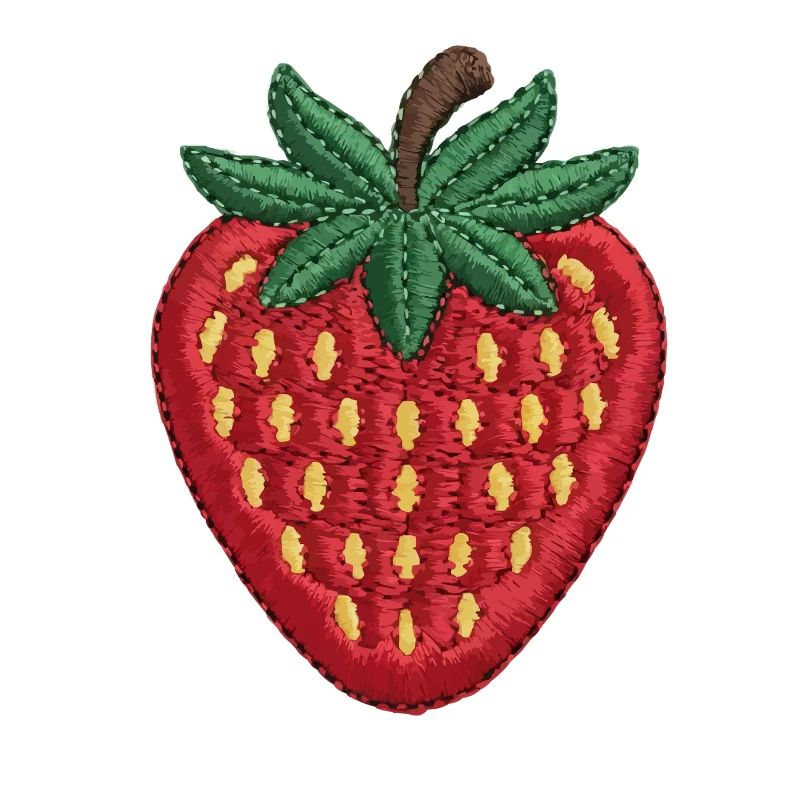 Fraise brodée