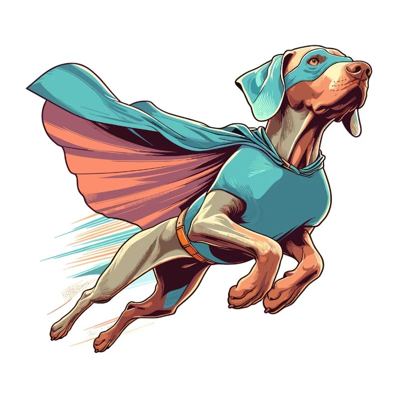 Super Dog Weimaraner Weimi Cape Mask Gift
