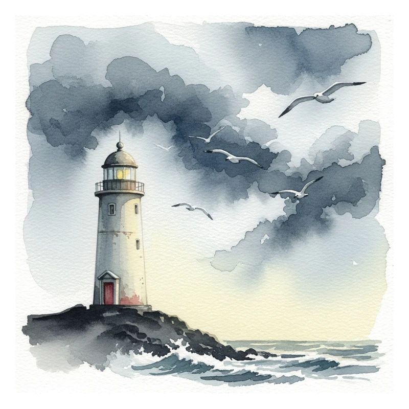 A lonely lighthouse