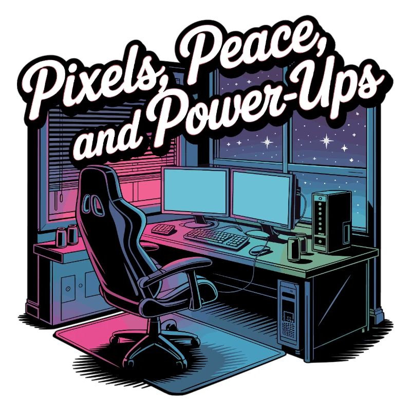 Pixels, Peace & Power-Ups – Gaming-Setup