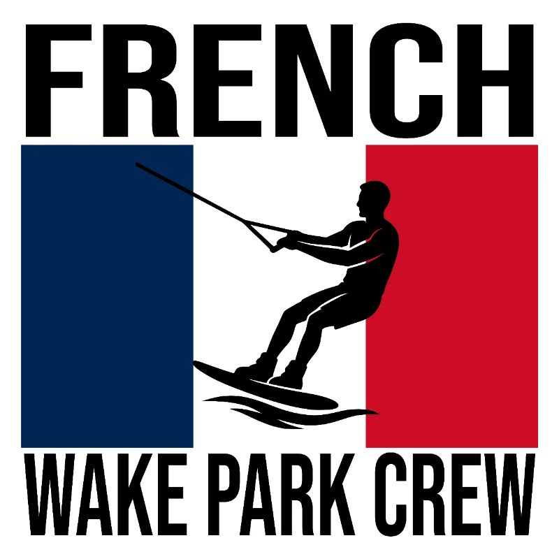 French Wake Park Crew Flag Tee