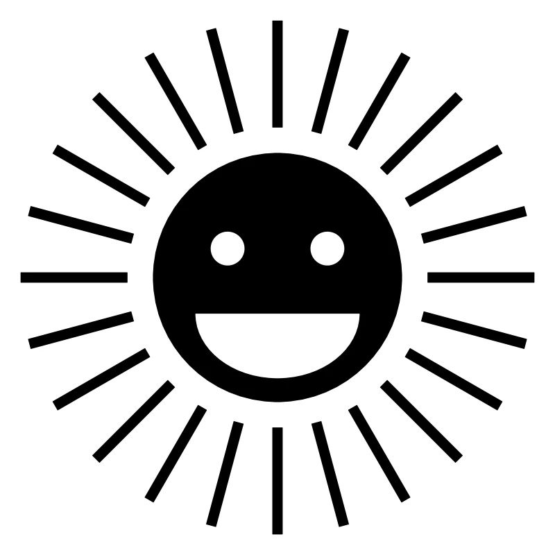 Soleil heureux | Conception de visage de soleil heureux