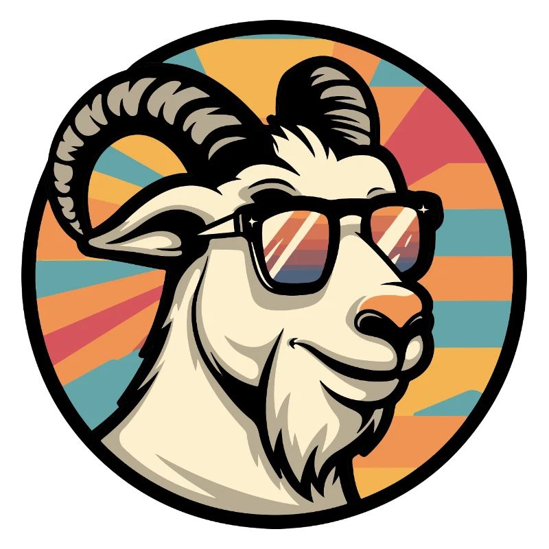 Bergziege Comic Cool