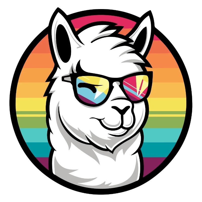 Alpaca Llama Cool Comic